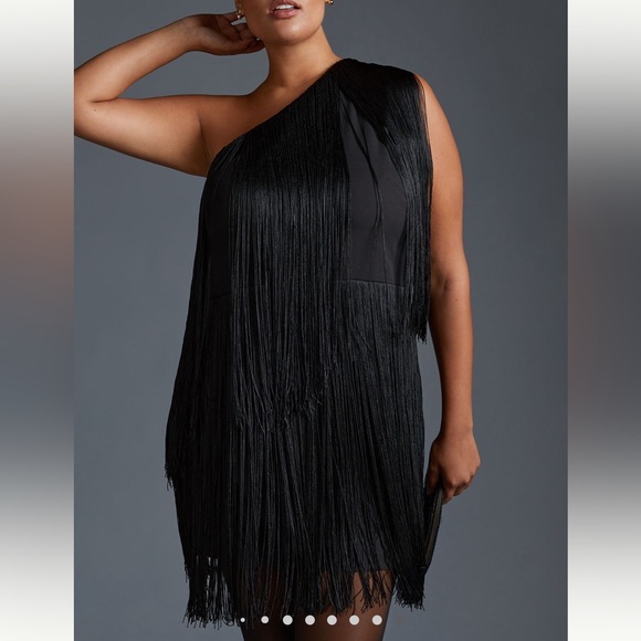 Anthropologie hutch one shoulder fringed mini dress - Picture 7 of 16